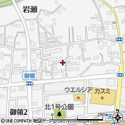 茨城県桜川市御領3丁目2周辺の地図