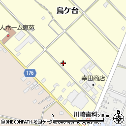 茨城県ひたちなか市烏ケ台周辺の地図