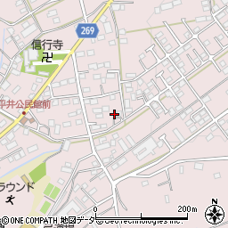 栃木県栃木市平井町566周辺の地図