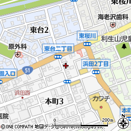 水戸本町郵便局周辺の地図
