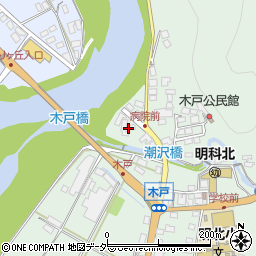 長野県安曇野市明科東川手木戸13350周辺の地図
