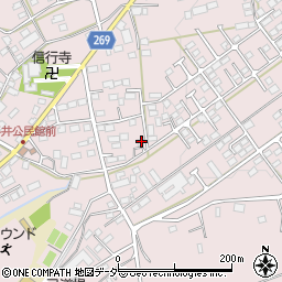栃木県栃木市平井町261周辺の地図