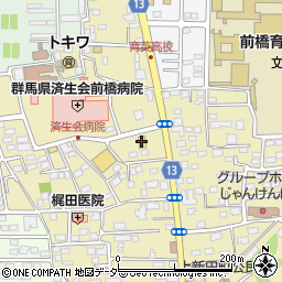 ローソン前橋上新田町店周辺の地図