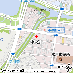 筑波銀行水戸駅南支店 ＡＴＭ周辺の地図