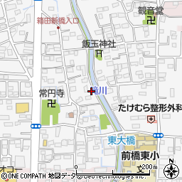 群馬県前橋市箱田町1612周辺の地図