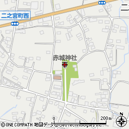 二宮赤城神社周辺の地図