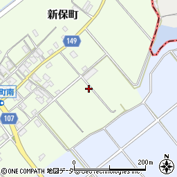 石川県加賀市新保町ホ周辺の地図