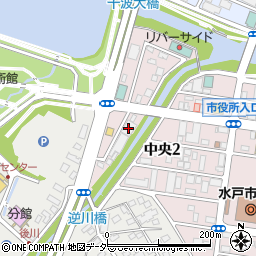 ソフトクリーム水戸駅南店周辺の地図
