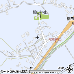 茨城県笠間市稲田755周辺の地図