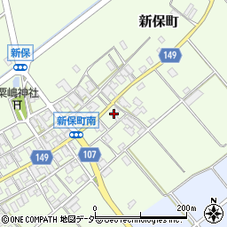 石川県加賀市新保町ル22周辺の地図