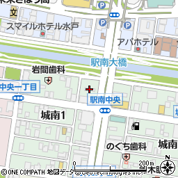 トヨタレンタリース茨城水戸駅南店周辺の地図
