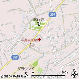 栃木県栃木市平井町569周辺の地図