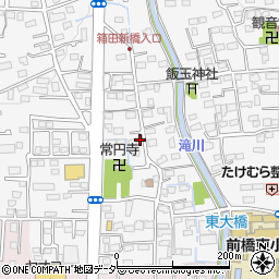 群馬県前橋市箱田町1598-2周辺の地図