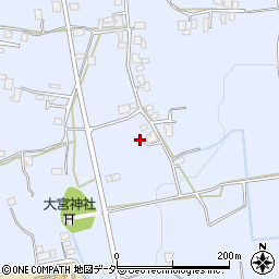 長野県安曇野市穂高有明古厩6411-2周辺の地図