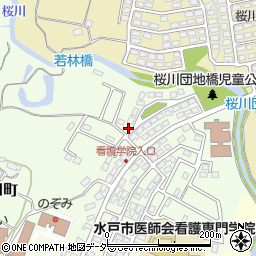 茨城県水戸市河和田町56-152周辺の地図