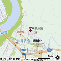 長野県安曇野市明科東川手木戸13342周辺の地図