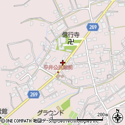 栃木県栃木市平井町541周辺の地図