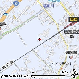 茨城県笠間市稲田1811周辺の地図