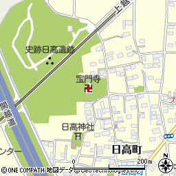 宝門寺周辺の地図