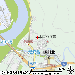 長野県安曇野市明科東川手木戸1339-1周辺の地図