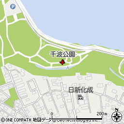 千波公園周辺の地図