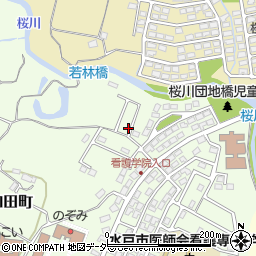 茨城県水戸市河和田町72-13周辺の地図
