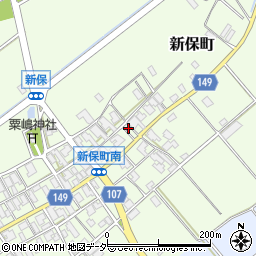 石川県加賀市新保町ル32周辺の地図