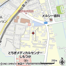 栃木県栃木市大平町牛久621周辺の地図