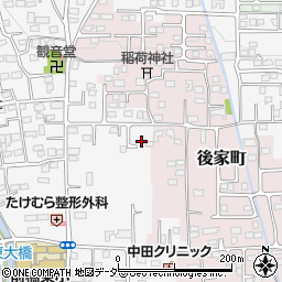 群馬県前橋市箱田町1009-10周辺の地図