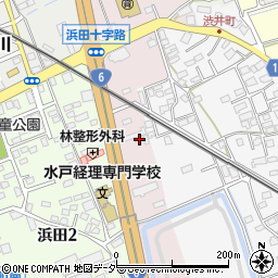 茨城県水戸市浜田町389周辺の地図
