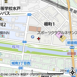 茨城県水戸市柵町1丁目4周辺の地図