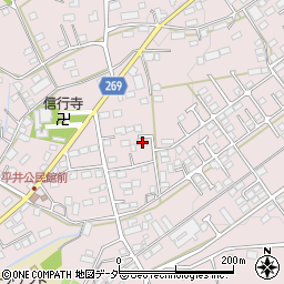 栃木県栃木市平井町647周辺の地図