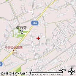 栃木県栃木市平井町646周辺の地図