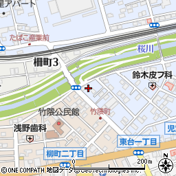 茨城県水戸市東台1丁目1周辺の地図