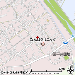 栃木県栃木市平井町215周辺の地図