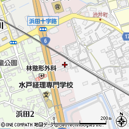 茨城県水戸市浜田町393周辺の地図