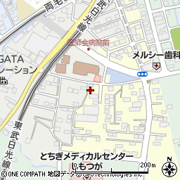 栃木県栃木市大平町牛久641周辺の地図