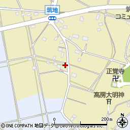 茨城県水戸市筑地町420周辺の地図