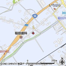 茨城県笠間市稲田1430周辺の地図