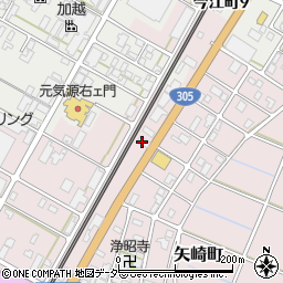 石川県小松市矢崎町（ル）周辺の地図