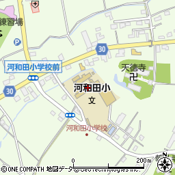 水戸市立河和田小学校周辺の地図