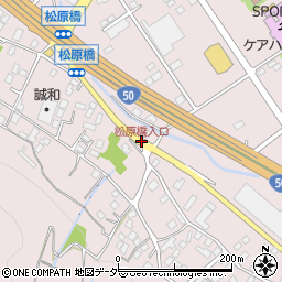 松原橋入口周辺の地図