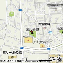 宮川公園周辺の地図