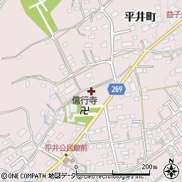 栃木県栃木市平井町535周辺の地図