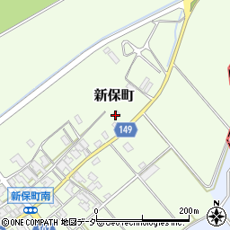 石川県加賀市新保町ヘ周辺の地図