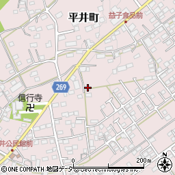 栃木県栃木市平井町551周辺の地図
