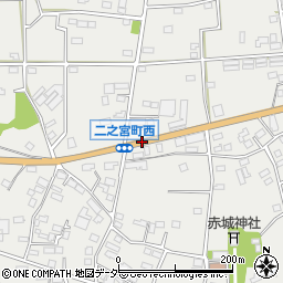 二之宮町神社裏周辺の地図