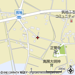 茨城県水戸市筑地町1171周辺の地図
