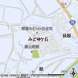 長野県安曇野市明科七貴みどりケ丘周辺の地図