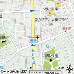 業務スーパー　高崎中泉店周辺の地図